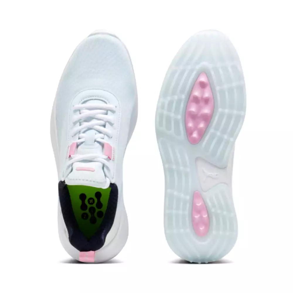 Puma Women's FUSION CRUSH SPORT Spikeless Golf Shoe - Icy Blue/Pink Icing