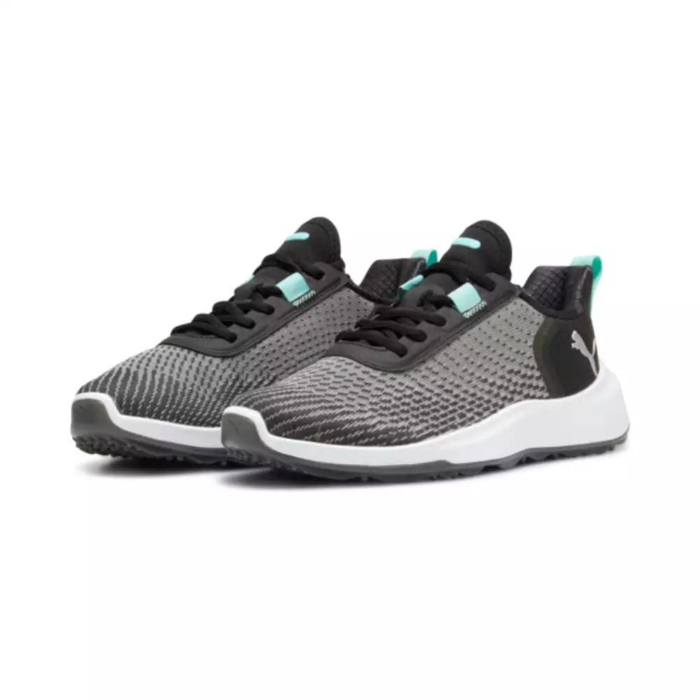 Puma Women's FUSION CRUSH SPORT Spikeless Golf Shoe - Puma Black/Mint