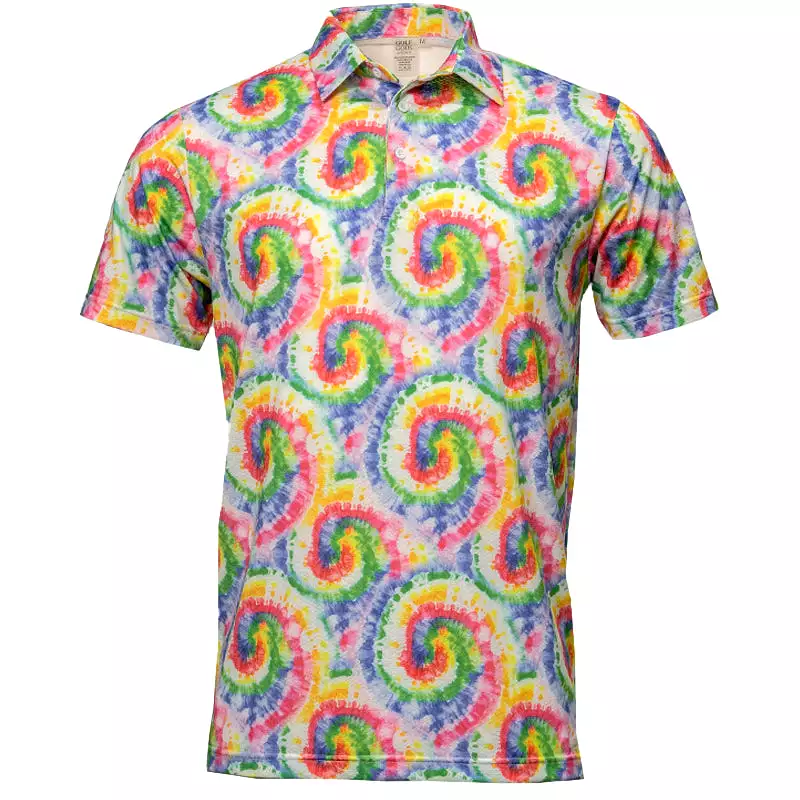 Rainbow Rhapsody Cool Tech Performance Golf Polo