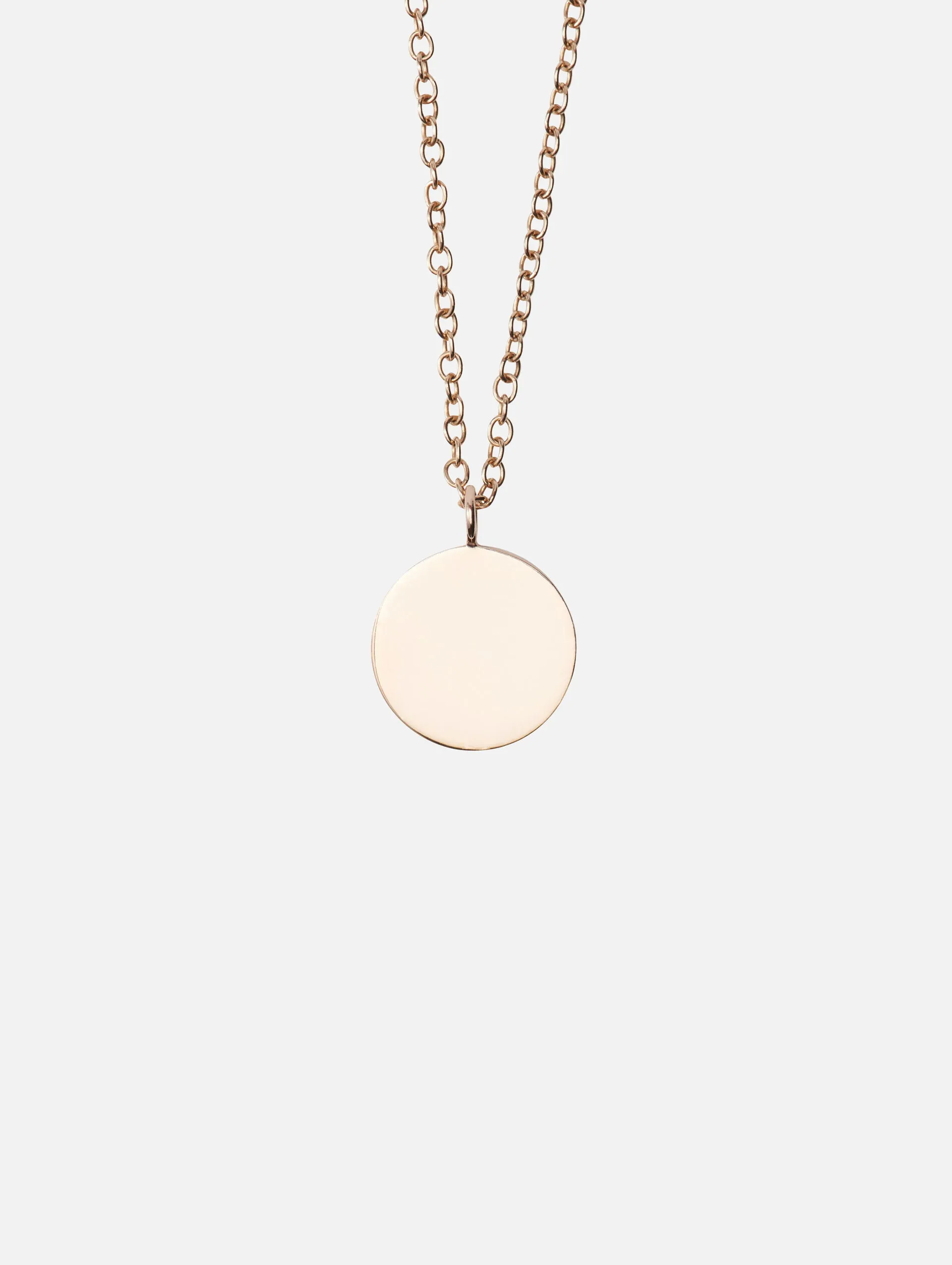 Rose Gold Talisman Coin Necklace