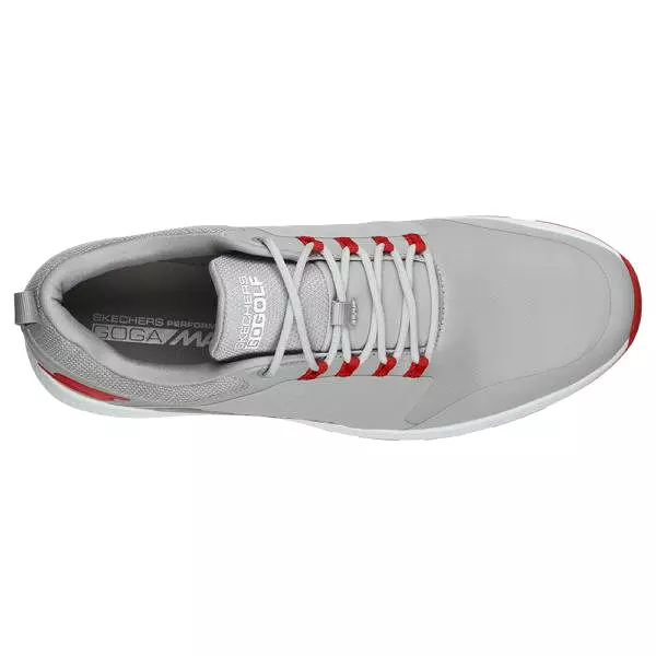 Skechers Go Golf Elite 4 Victory 214022 Mens Golf Shoe Grey/Red