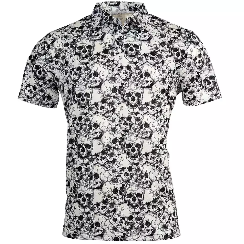 Skulls Cool Tech Performance Golf Polo