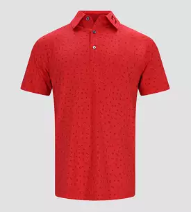 SQUIGGLE POLO - RED