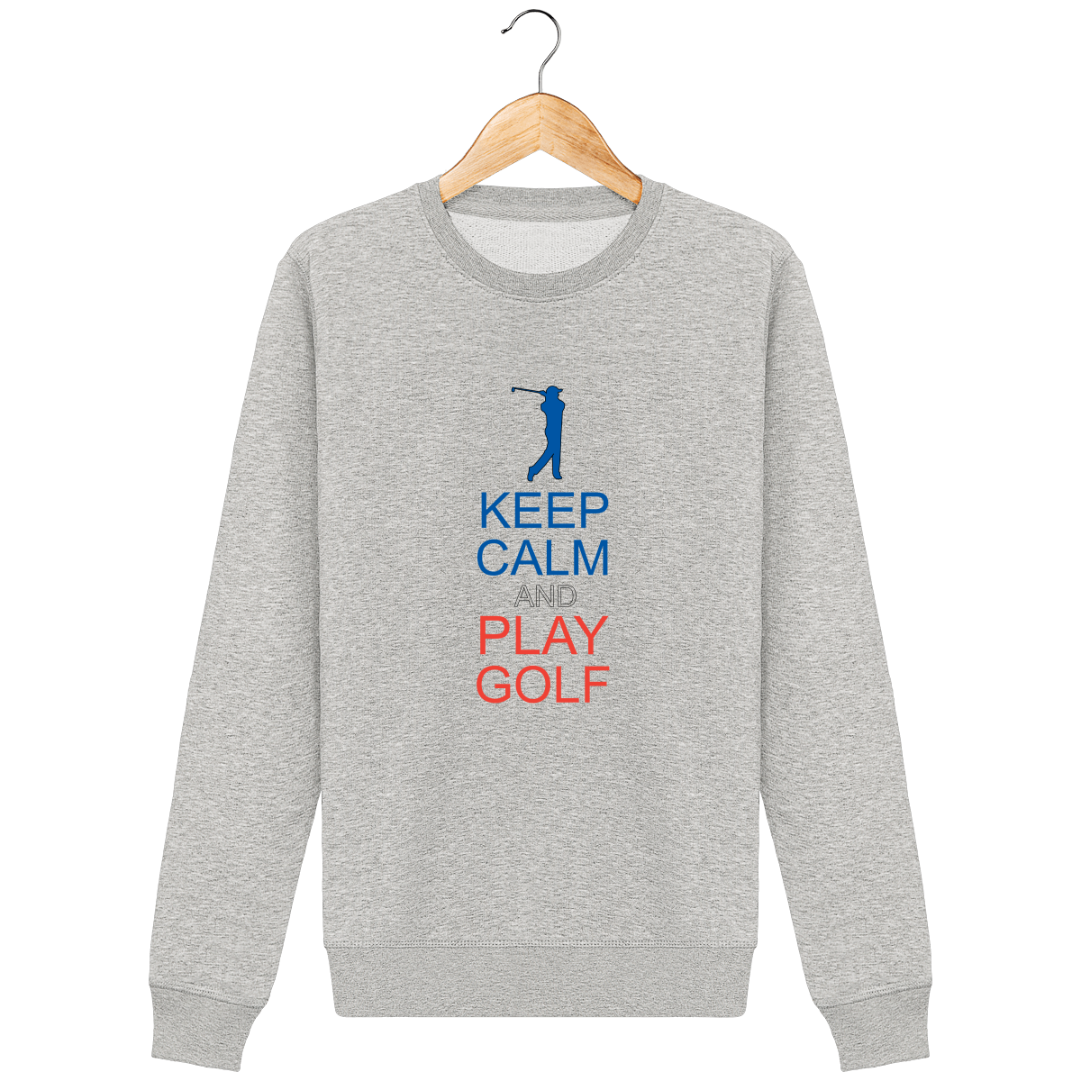 Sweat Col Rond KEEP CALM and PLAY GOLF