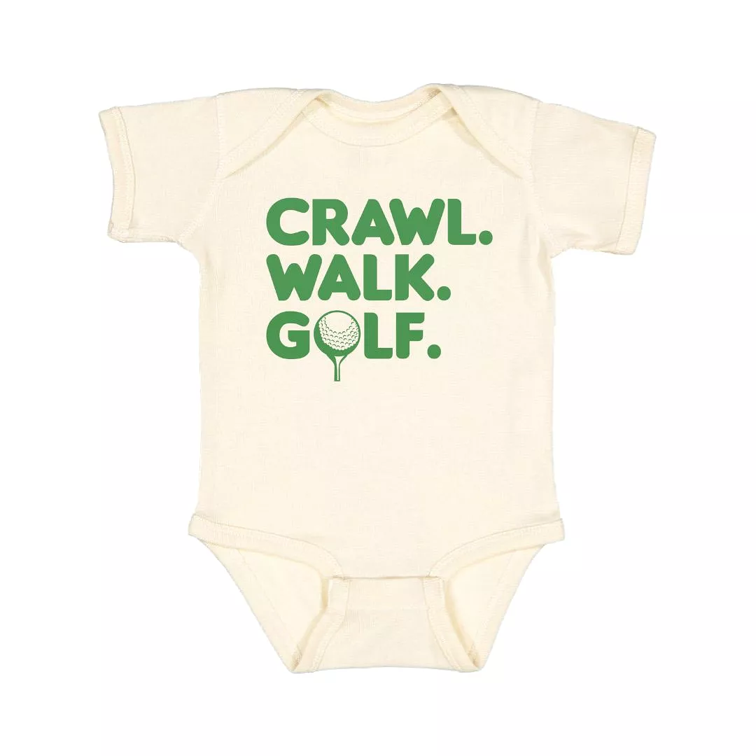 Sweet Wink - Crawl, Walk, Golf Short Sleeve Bodysuit