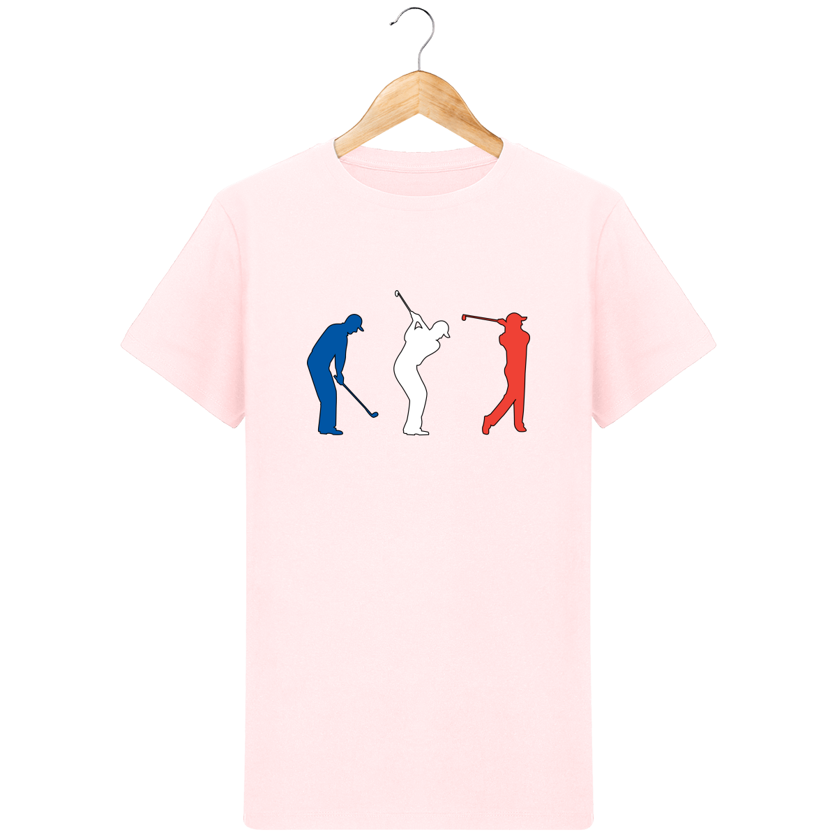 T-Shirt en coton bio GOLF BLEU BLANC ROUGE