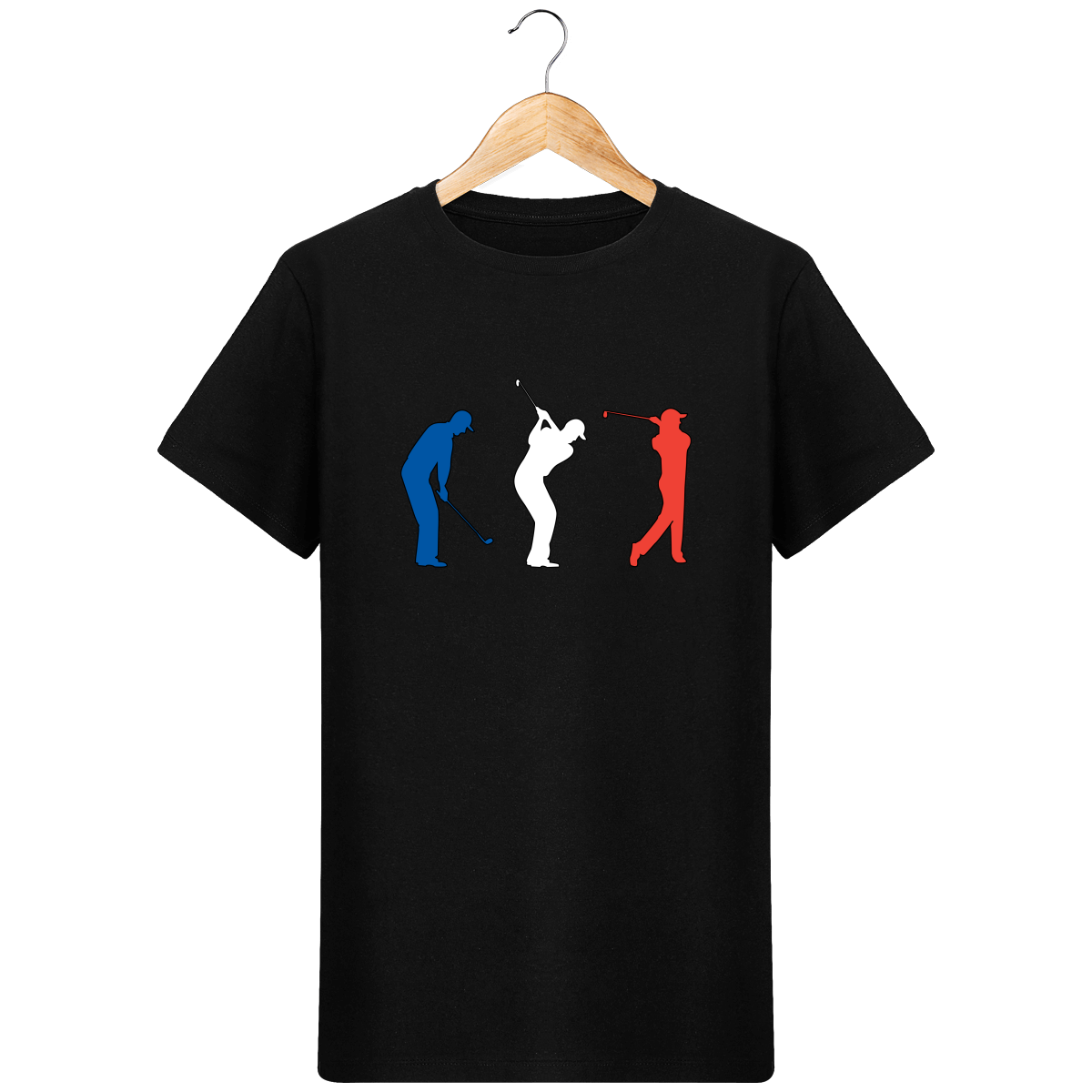 T-Shirt en coton bio GOLF BLEU BLANC ROUGE