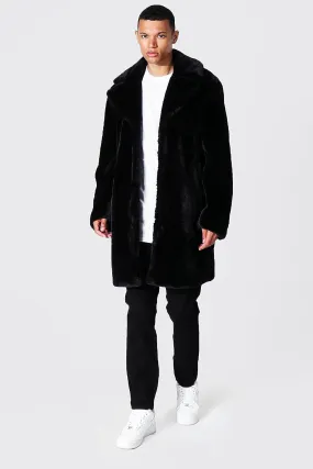 Tall Faux Fur Overcoat