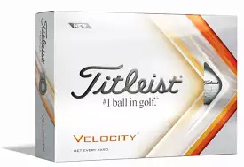 Titleist Velocity 12 Pack Golf Balls White