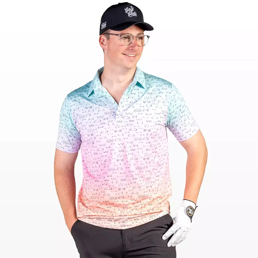 Tits McGee Cool Tech Performance Golf Polo