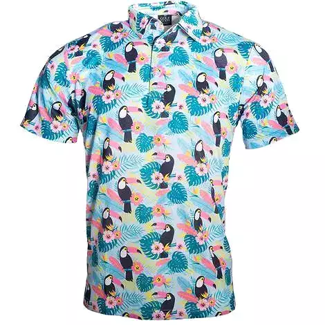 Toucan Cam Cool Tech Performance Golf Polo