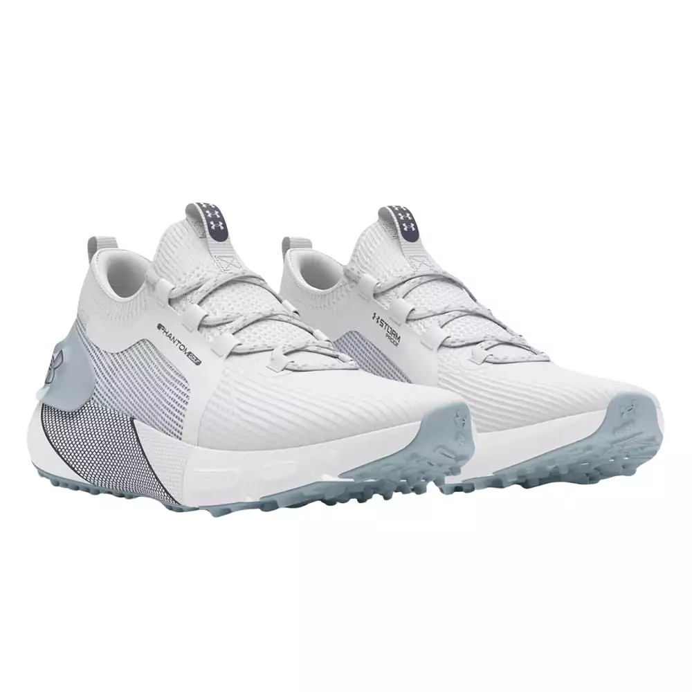 Under Armour Men's UA Phantom Golf Shoe - White/Mod Gray