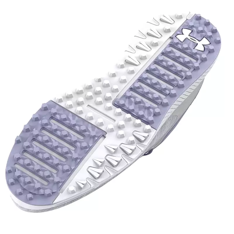 Under Armour Women's UA Charged Breathe2 Knit Spikeless Golf Shoe - Celeste/White