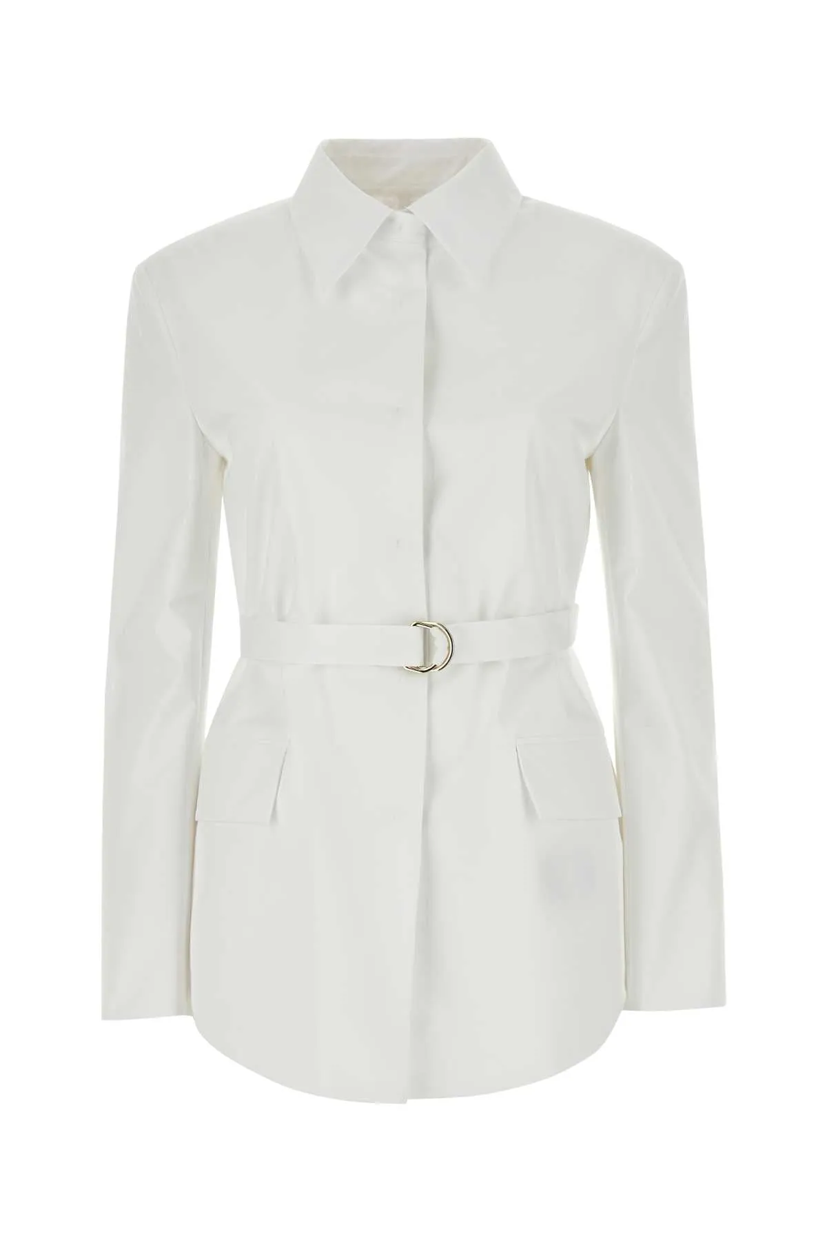 Valentino Garavani White Poplin Overcoat