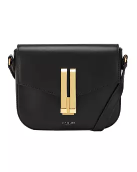 Vancouver Small Adjustable Strap Crossbody (Black Smooth)