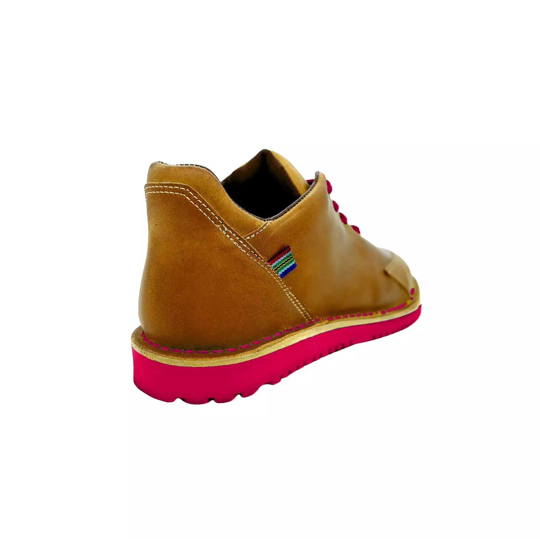 Veldskoen Hadeda Loft Golf Shoe (Hot Pink Sole)