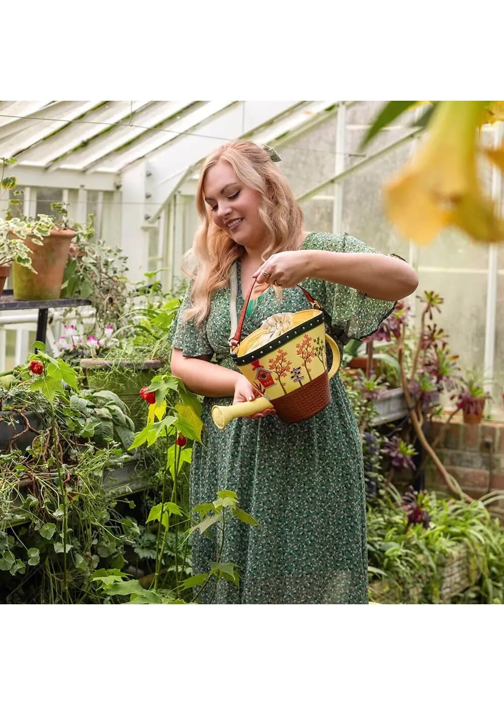 Vendula London Garden Centre Watering Can Bag Yellow