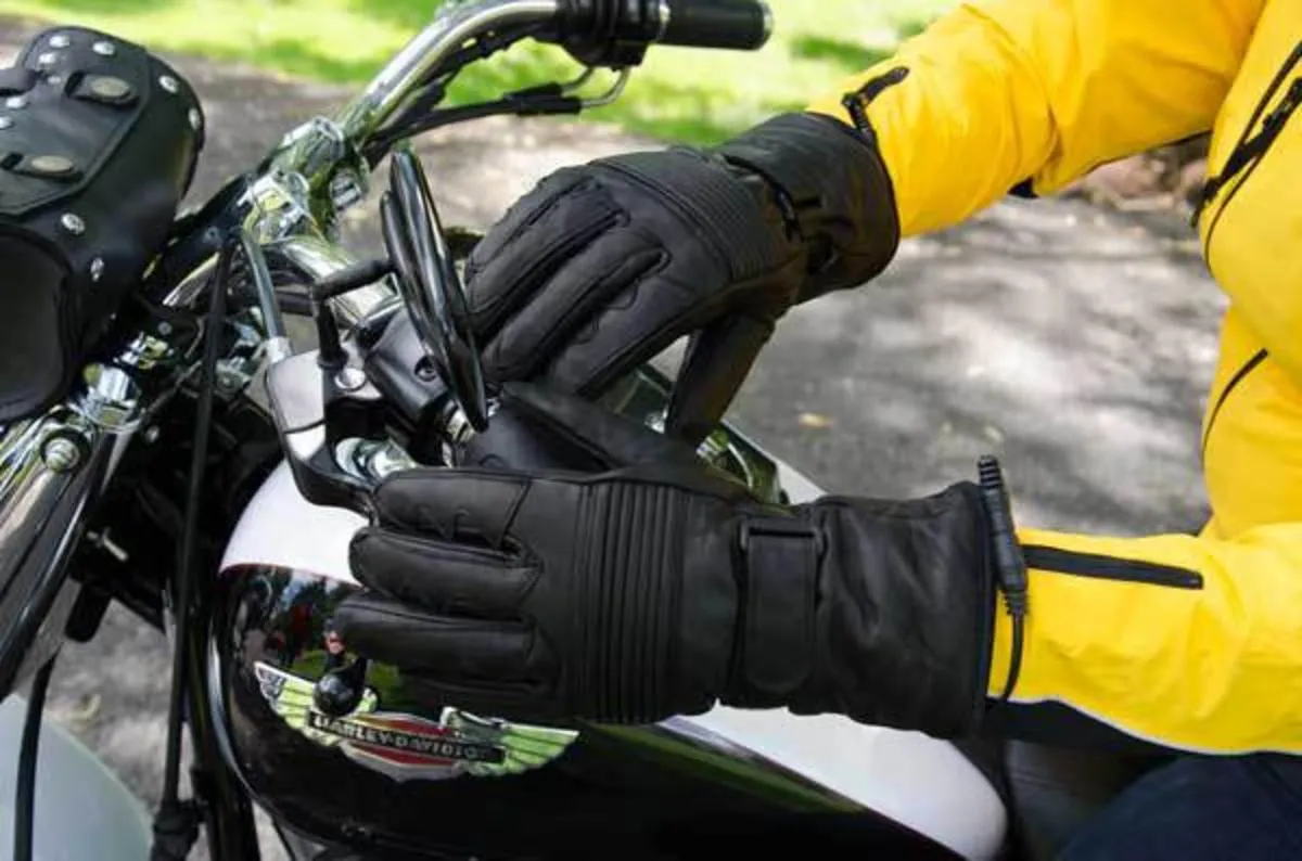 Warm & Safe The Rider Classic Style Men's Heated Gloves