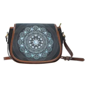 Winter Leaves Mandala Saddle Bag