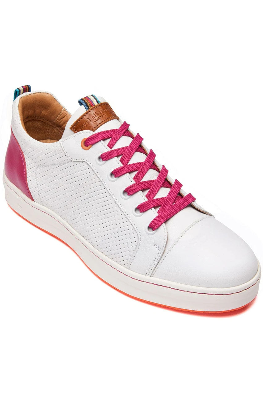 Women's Royal Albartross Golf Shoes | The Almafi White/Pink