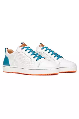 Women's Royal Albartross Golf Shoes | The Almafi White/Teal