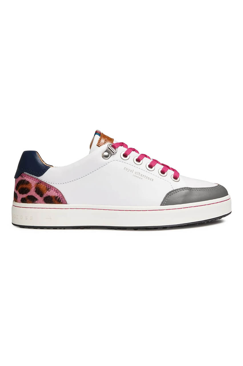 Women's Royal Albartross Golf Shoes | The Fieldfox Pink Leopard