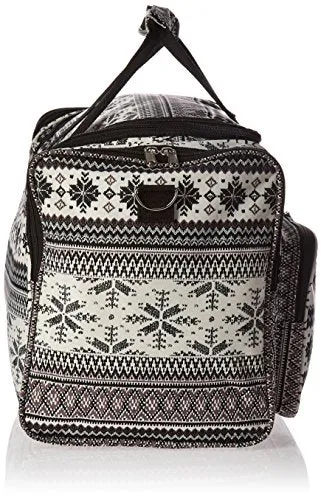 World Traveler Value Series Winter 22-Inch Carry Deer Duffel Bag, Black Trim Deer, One Size